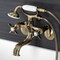 Kingston Brass KS246AB Wall Mount Clawfoot Tub Faucet with Hand Shower, Antique Brass KS246AB - alternate 6